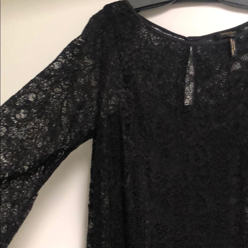 Black Lace Laundry Dress
